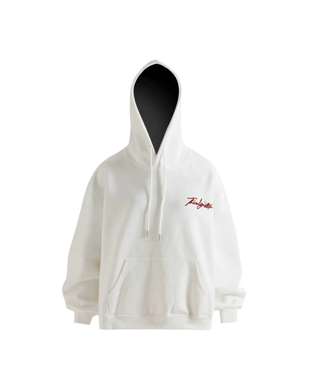 AceStudios Three-dimensional Embroidered Floral Hooded Sweater