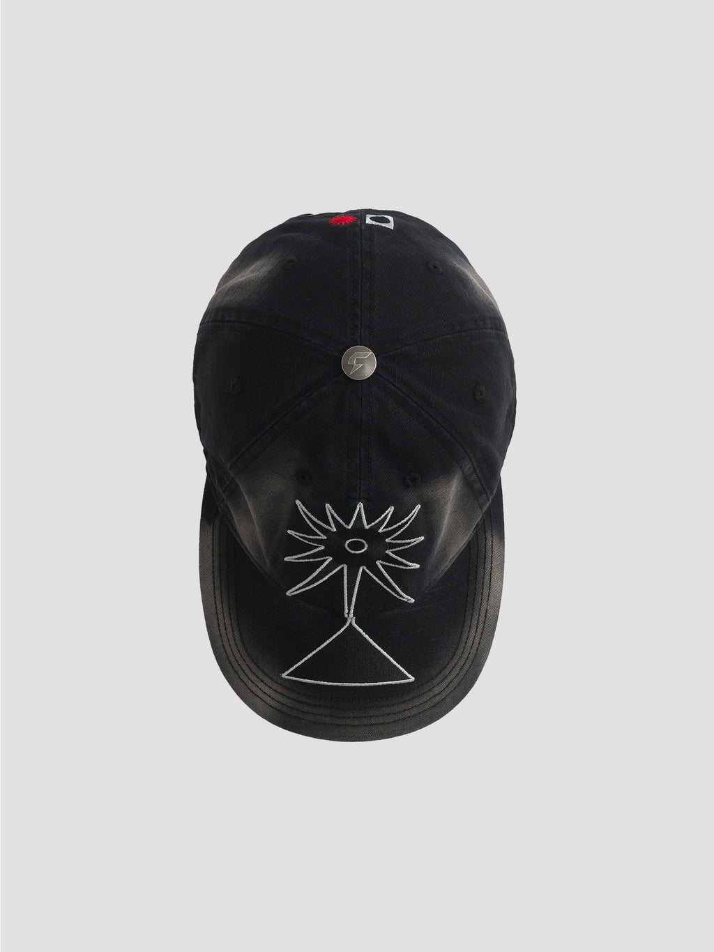 Fleamarket Embroidery Totem Cap with Curved Brim