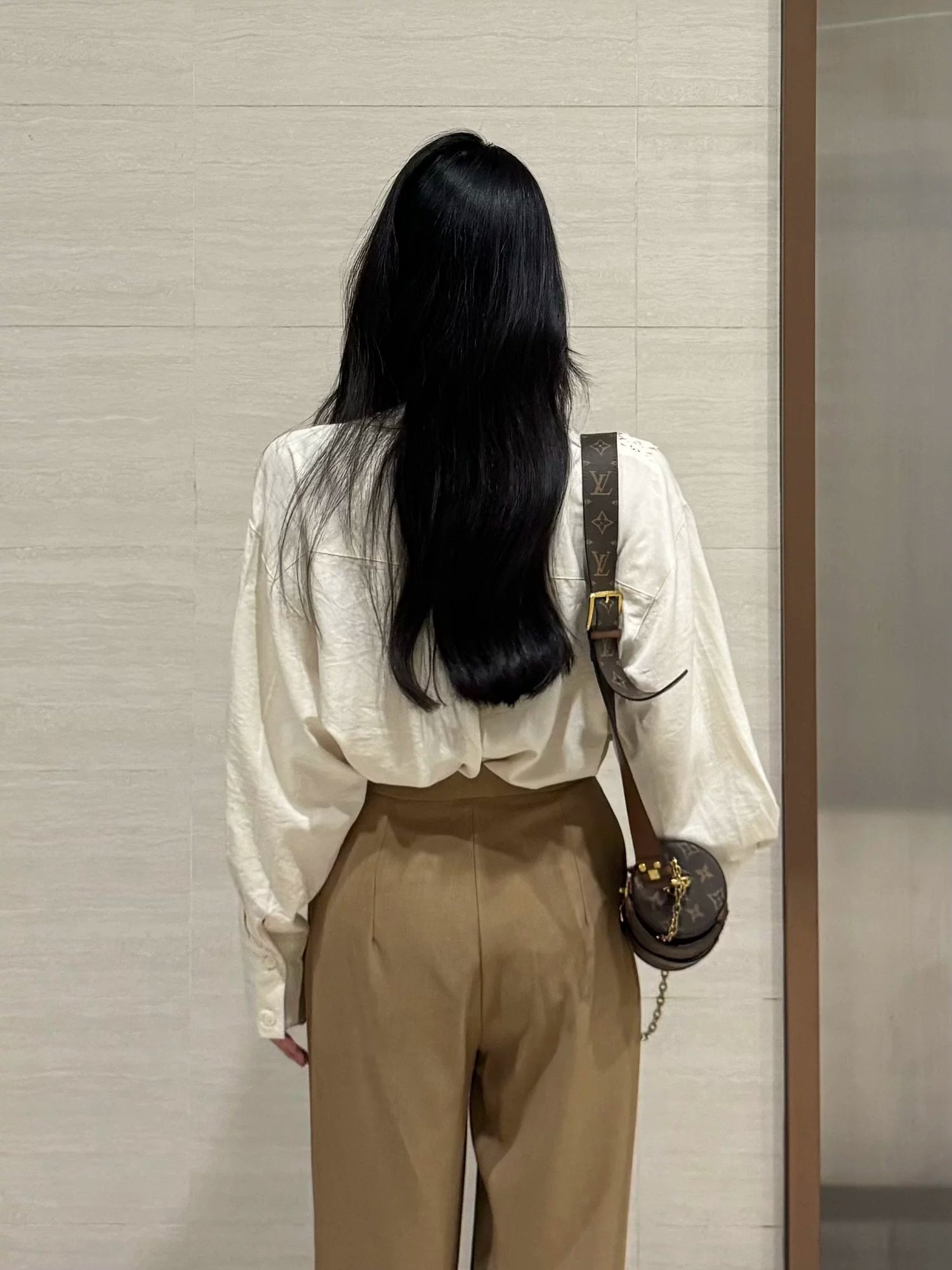 PANPANSTUDIO Simple Linen Old Money Style Shirt Wide Leg Pants Set