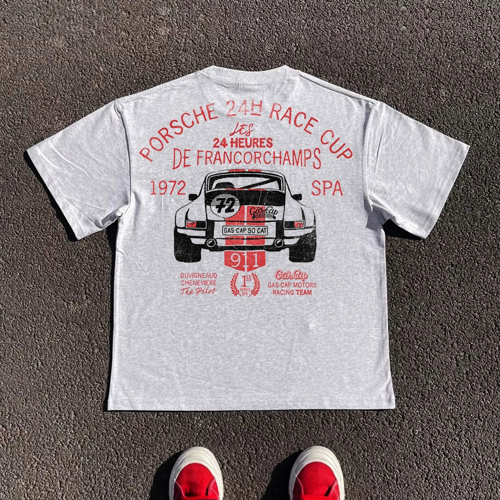 Wang Youbing Studio! PORCHE 260g 100% Cotton Tee