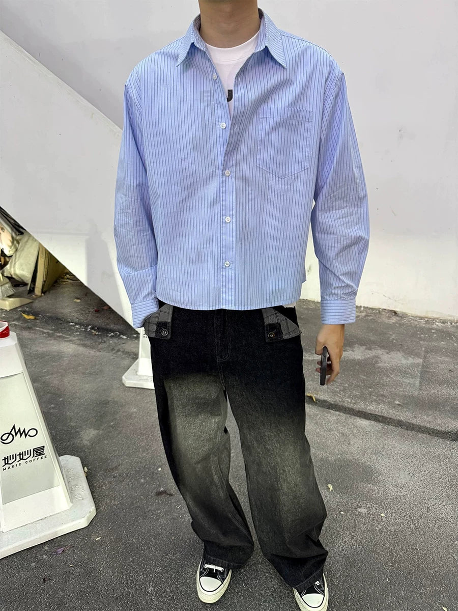 TWOMOONS Lightweight Versatile Striped Shirt