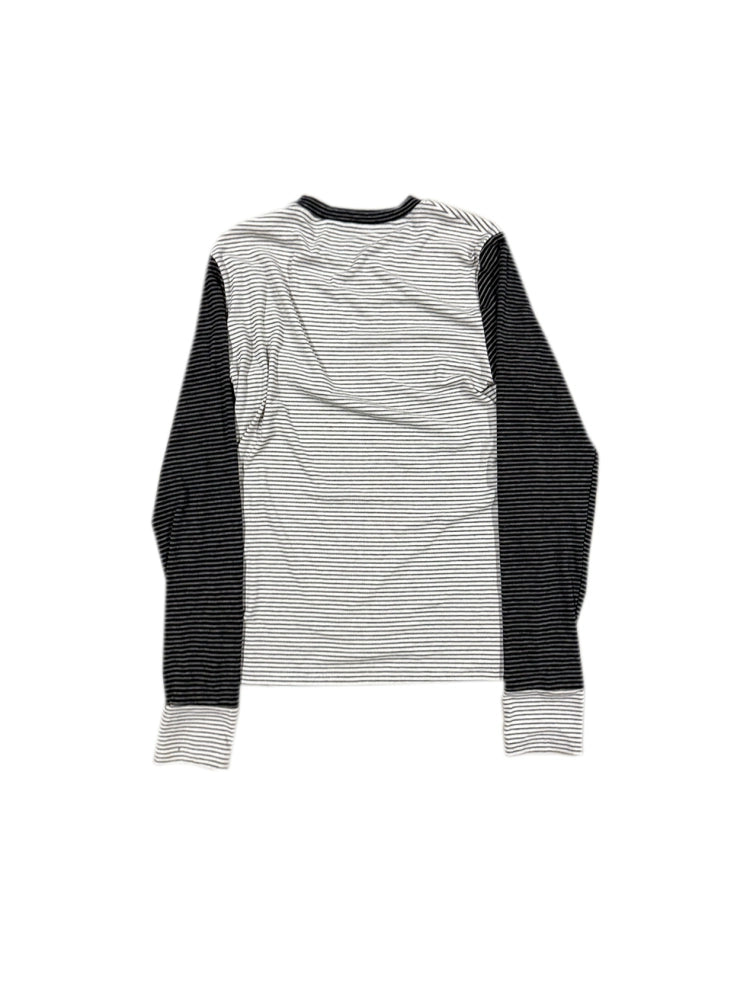 CHAI LOVE Character Print Striped Stitching Long Sleeve