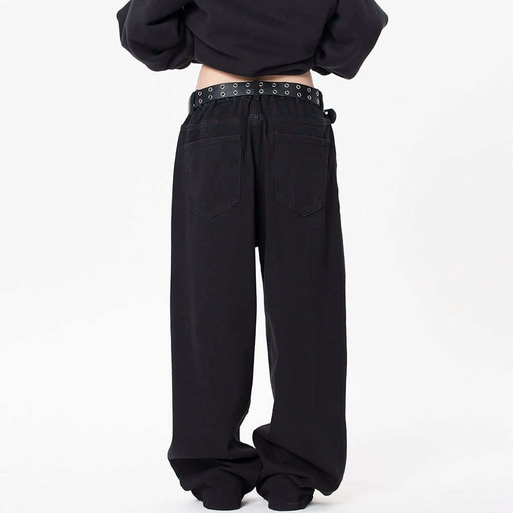 MMBBT Vintage Loose Drape Straight Jeans