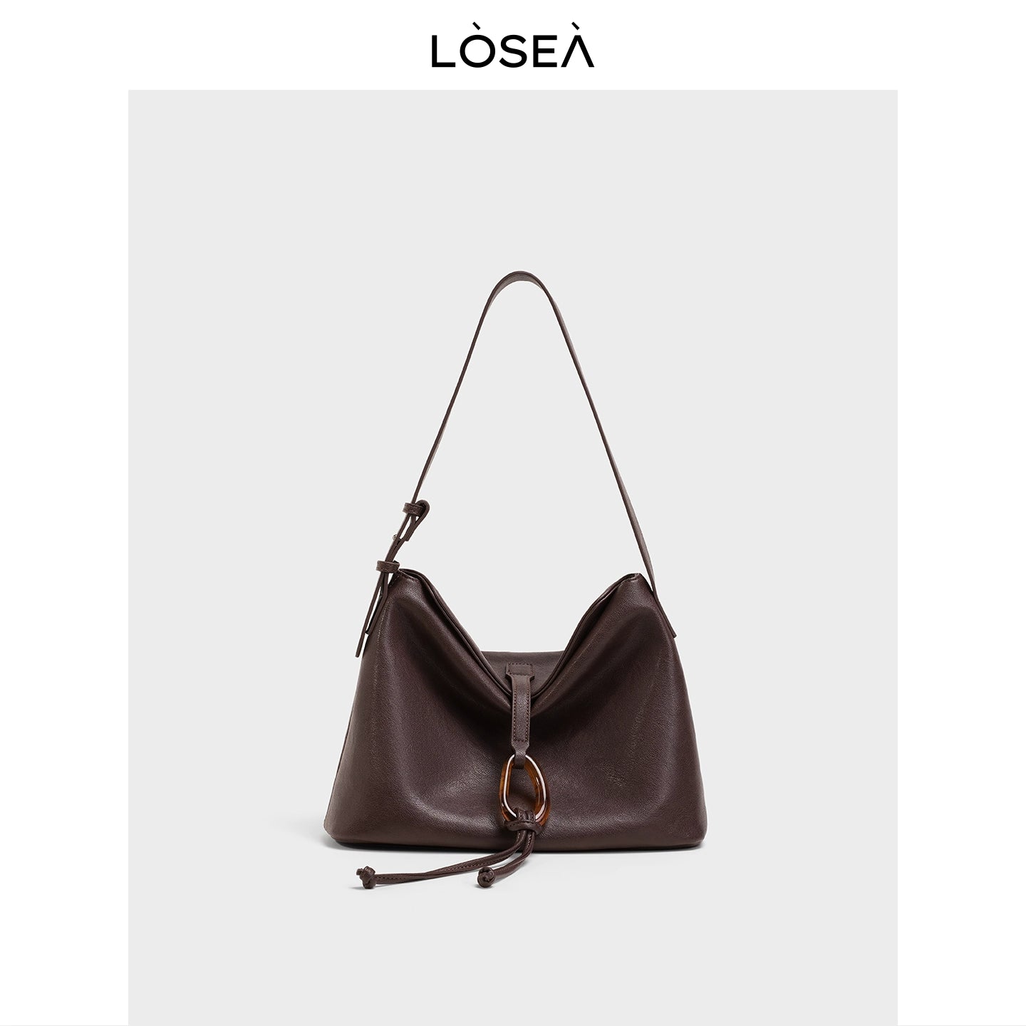 LOSEA Premium Vintage Special-Shaped Buckle Underarm Bag