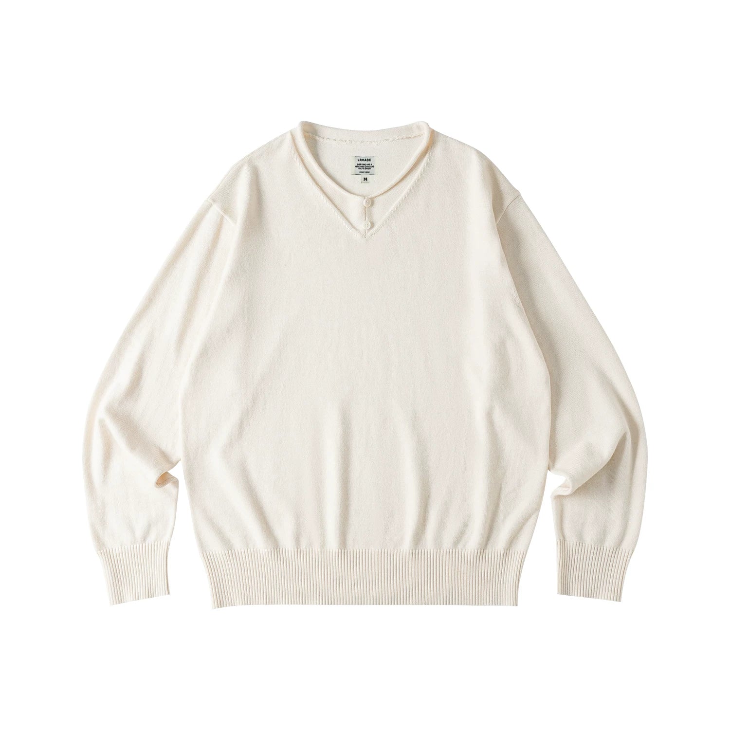 LR Knit Fake Two Pieces Long Sleeves