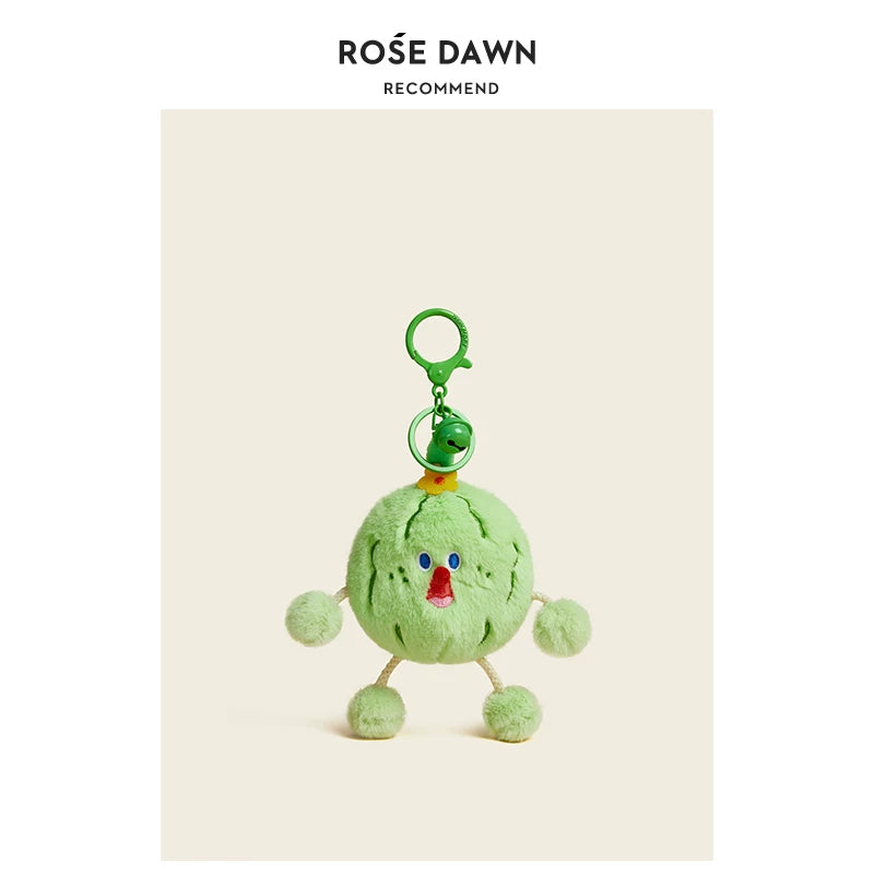DINGROSEDAWN Scream Pull Vegetable Bag Pendant Plush Toy