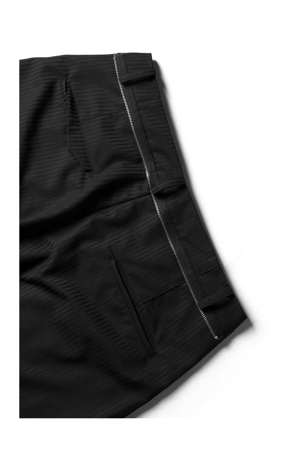 RELABEL Jacquard Striped Pleated Trousers