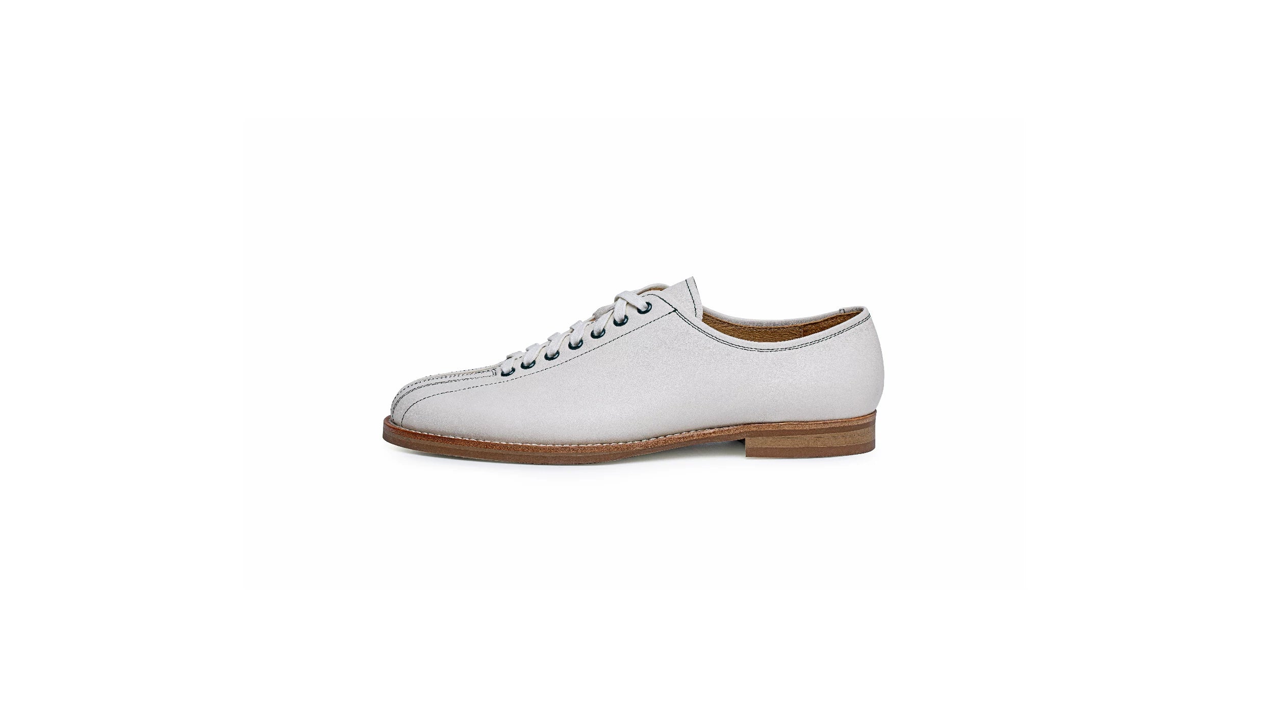 TERRAKOO Retro Sports Leather Platform Height-enhancing Bowling Shoes