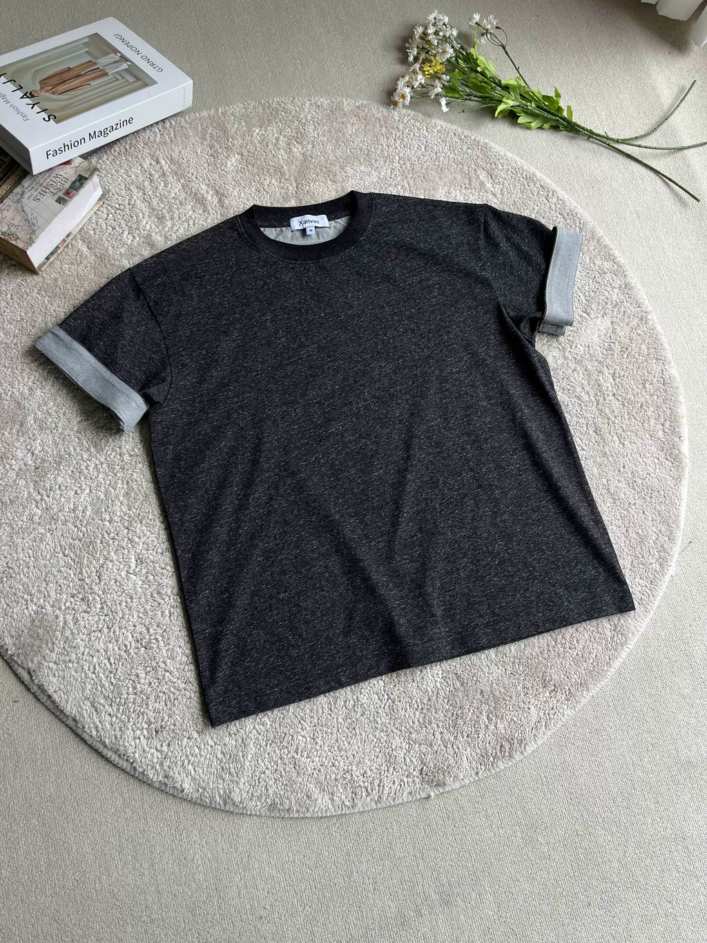 Xanvas Yarn Texture Casual Tee