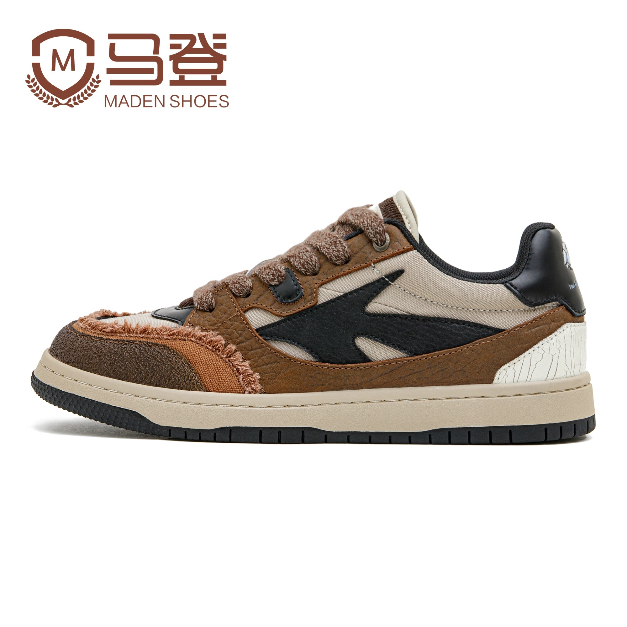 Maden Casual Soft-soled Retro Deconstruction Board Shoes