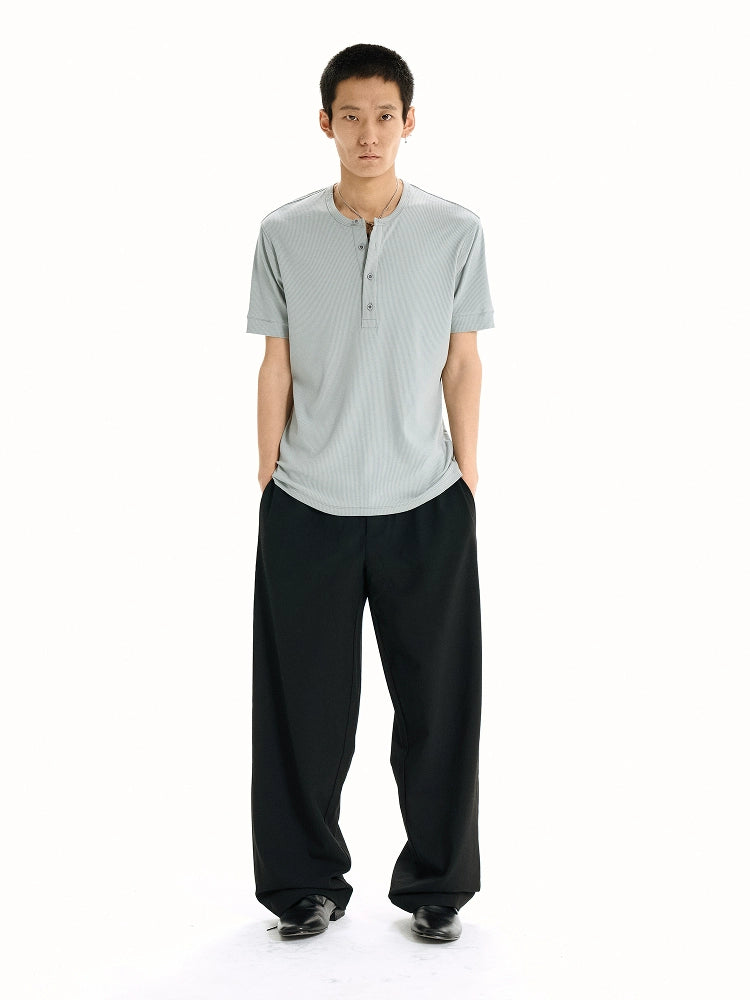 WANNA LAB Slim Elastic Anti-Wrinkle Cool Base Tee