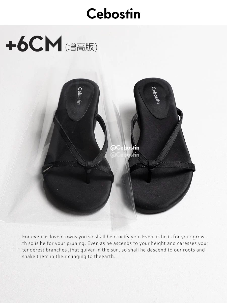 Cebostin Platform Toe Beach Shoes