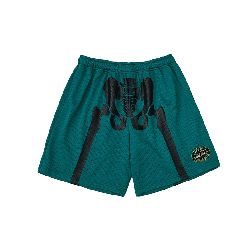 Battles Bone Print Basketball Shorts