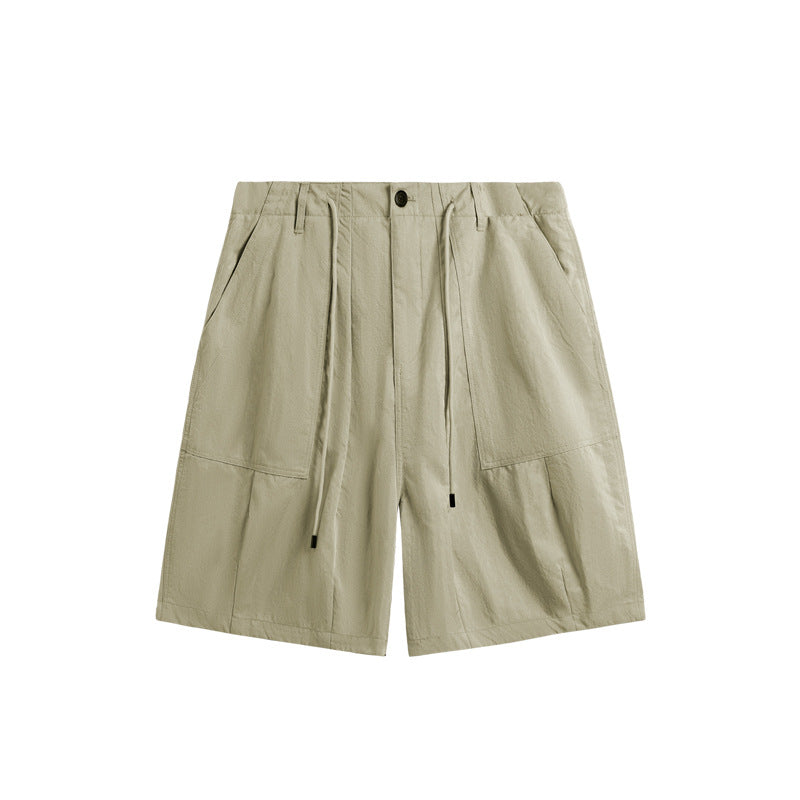INF Wrinkled Outdoor Wide Leg Shorts