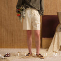 CULTUM Lightweight Loose Drawstring Single-pleated Shorts