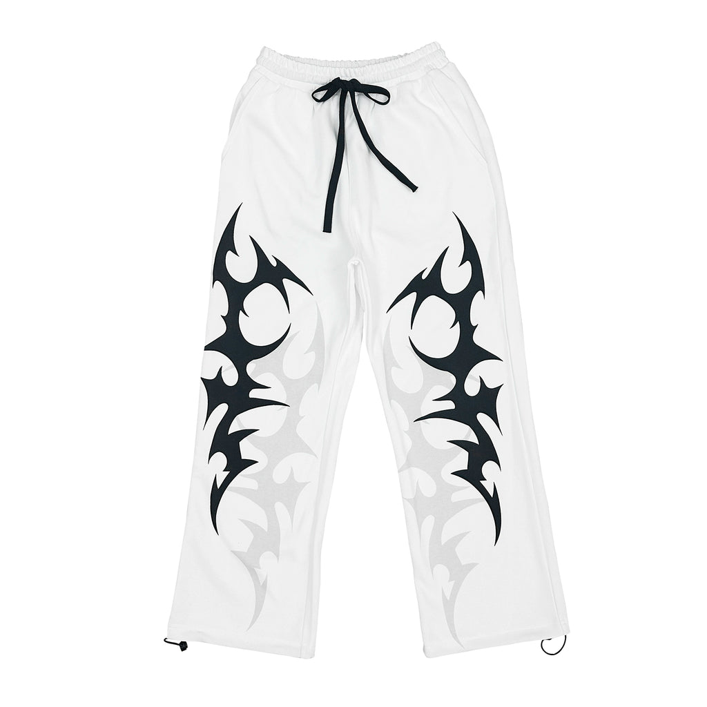 Wetbody Loose Middle Waist Straight Casual Sweatpants