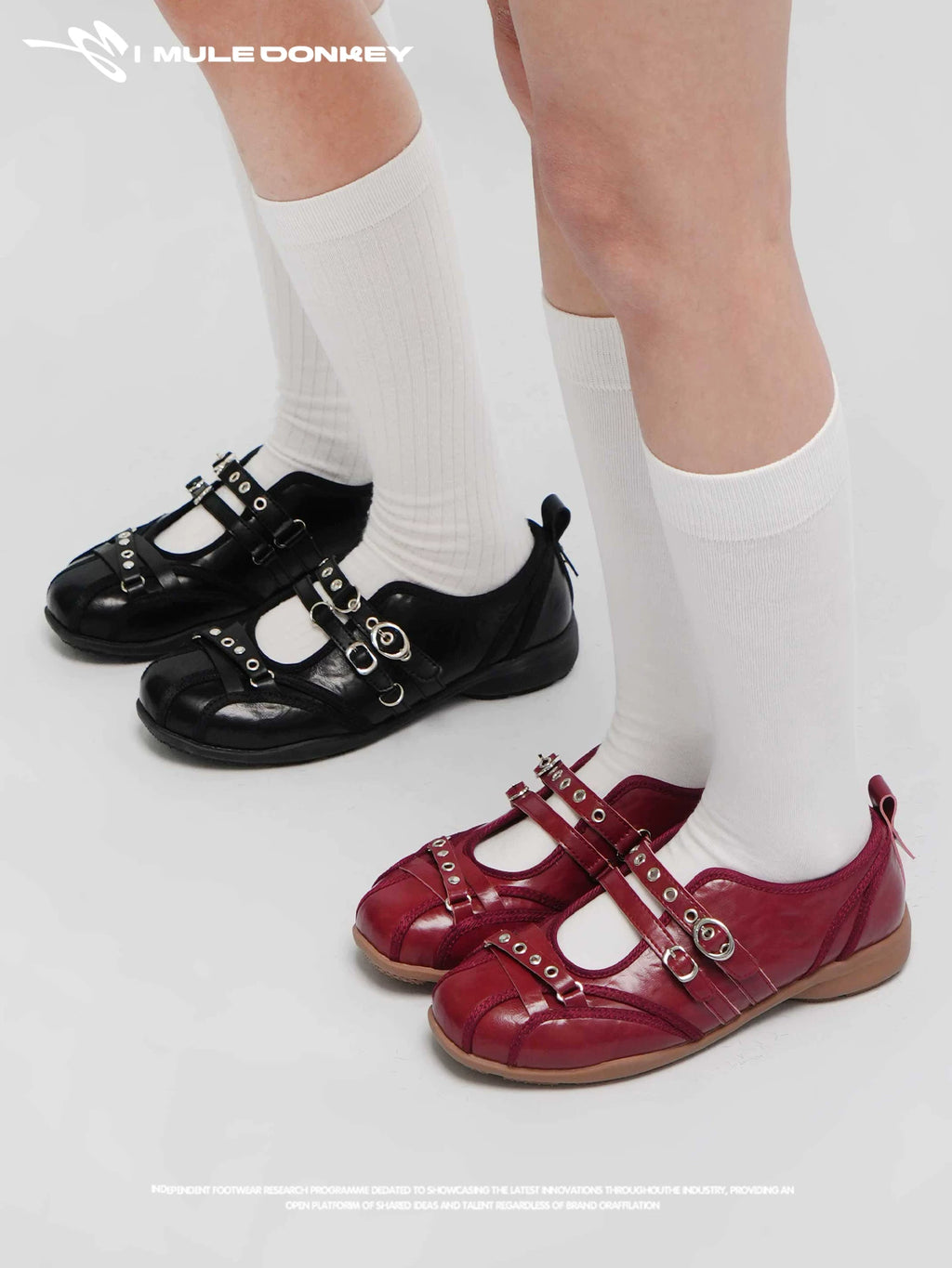 Donkey Rivet Flat Shoes