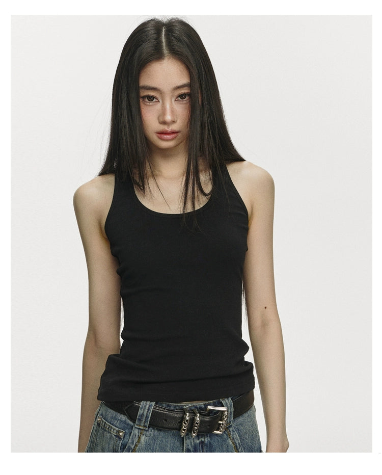 Anna Aneae Slim Fit Sleeveless Knitted Inner Suspender