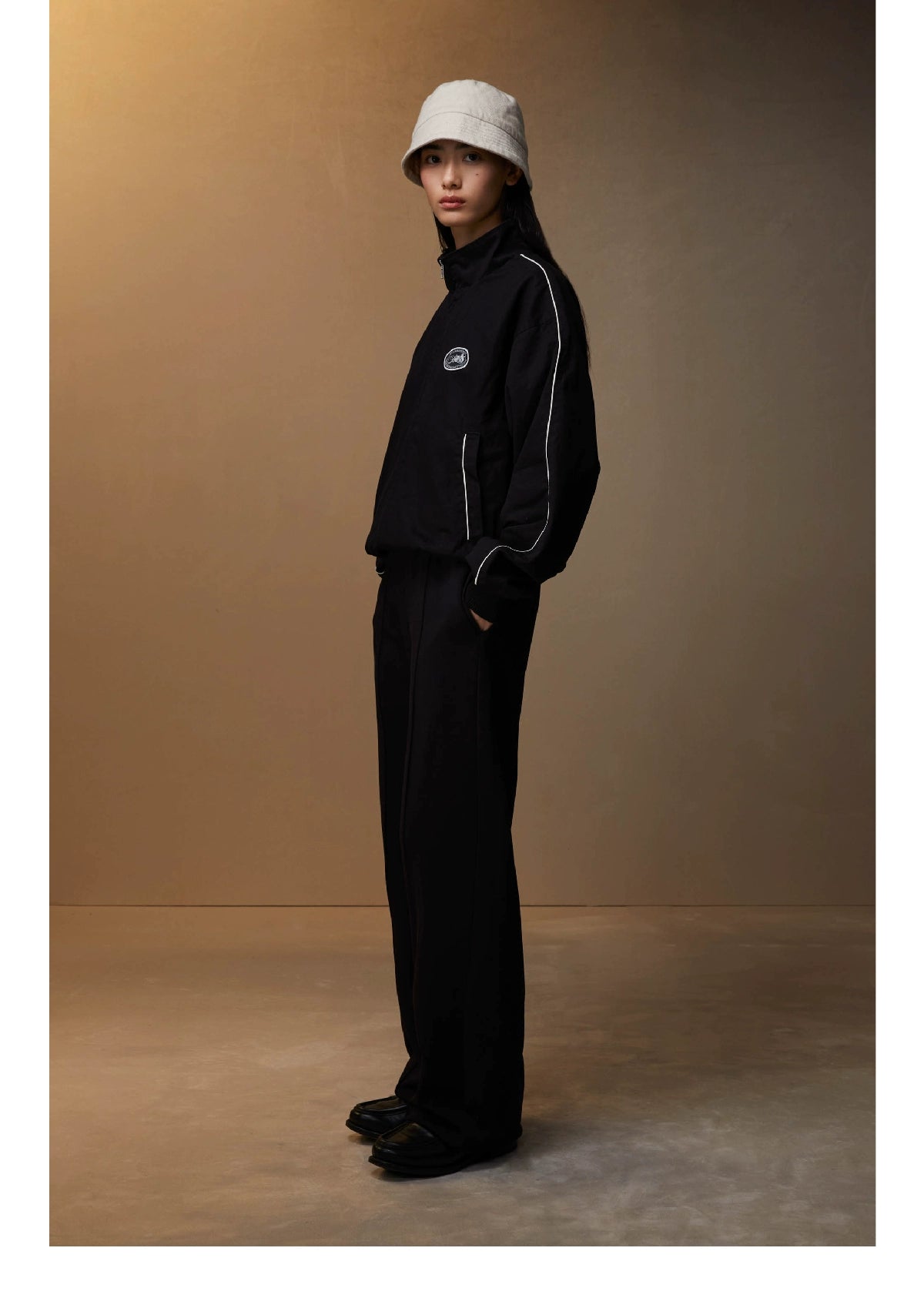 SUPERTOFU Short and Wide Version Twill Woven Zipper Sports Jacket