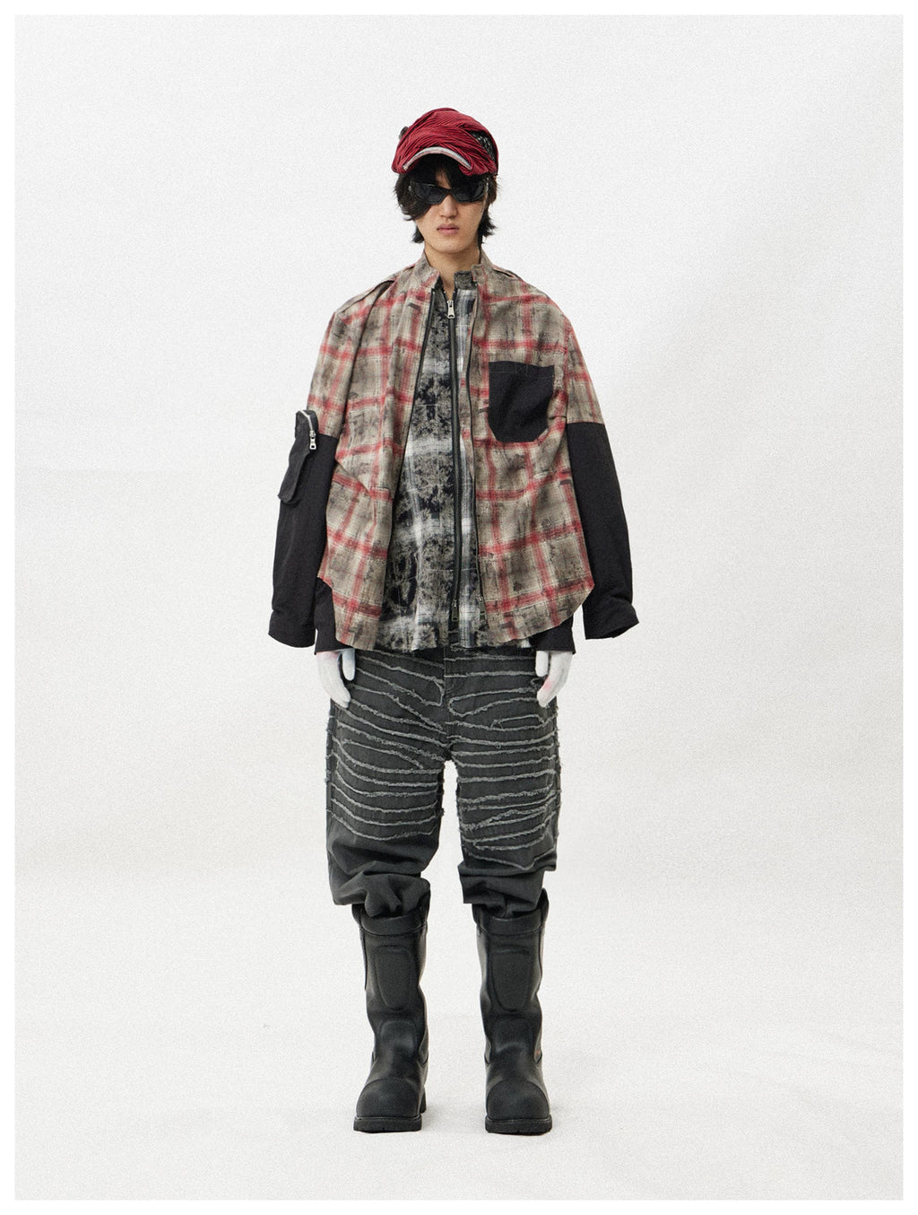 TZ Killer Fringed Old Loose Versatile Jeans