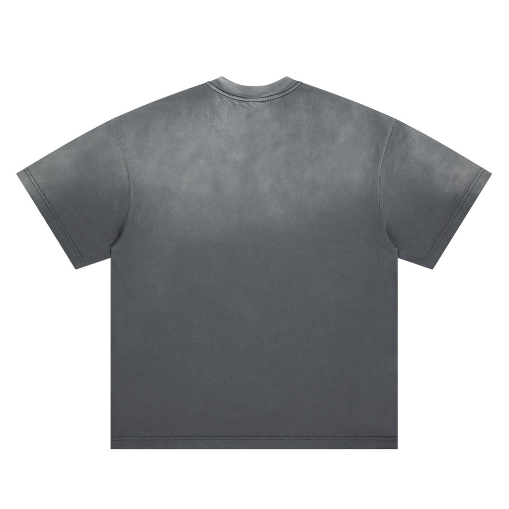 SUPER WAY Vintage Casual Crew Neck Tee