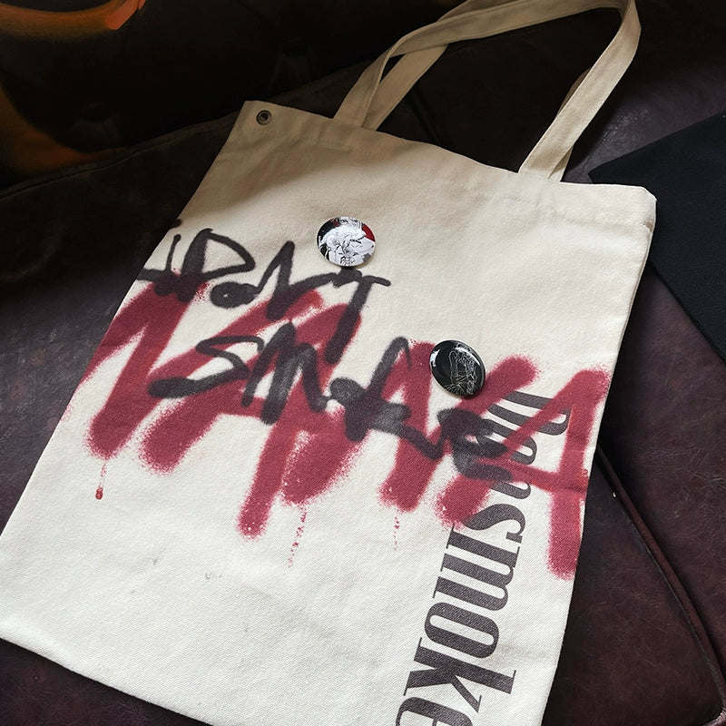 DSM Graffiti Font Large Capacity Tote Bag