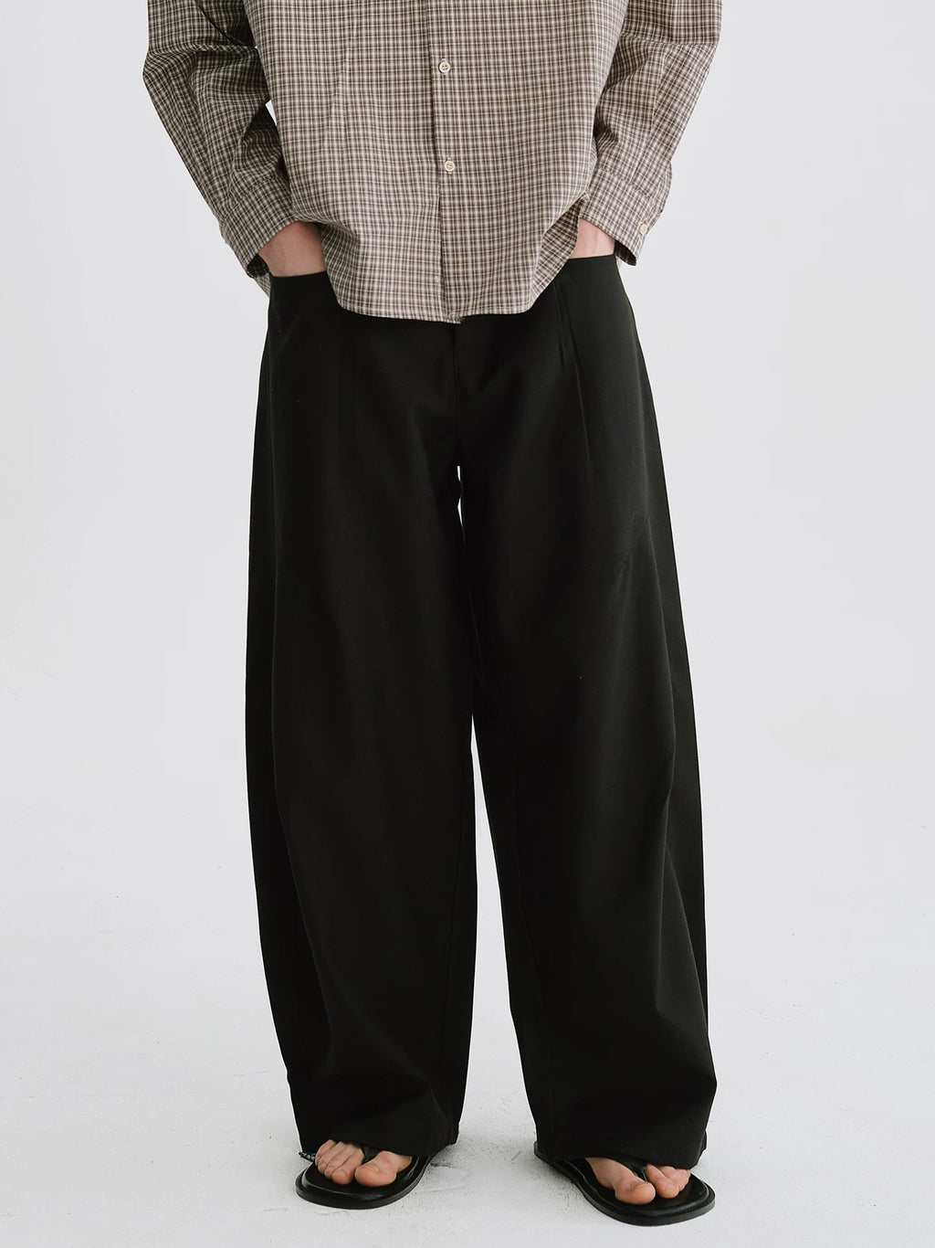 LIVINGTOWN Casual Versatile Loose Straight Pants