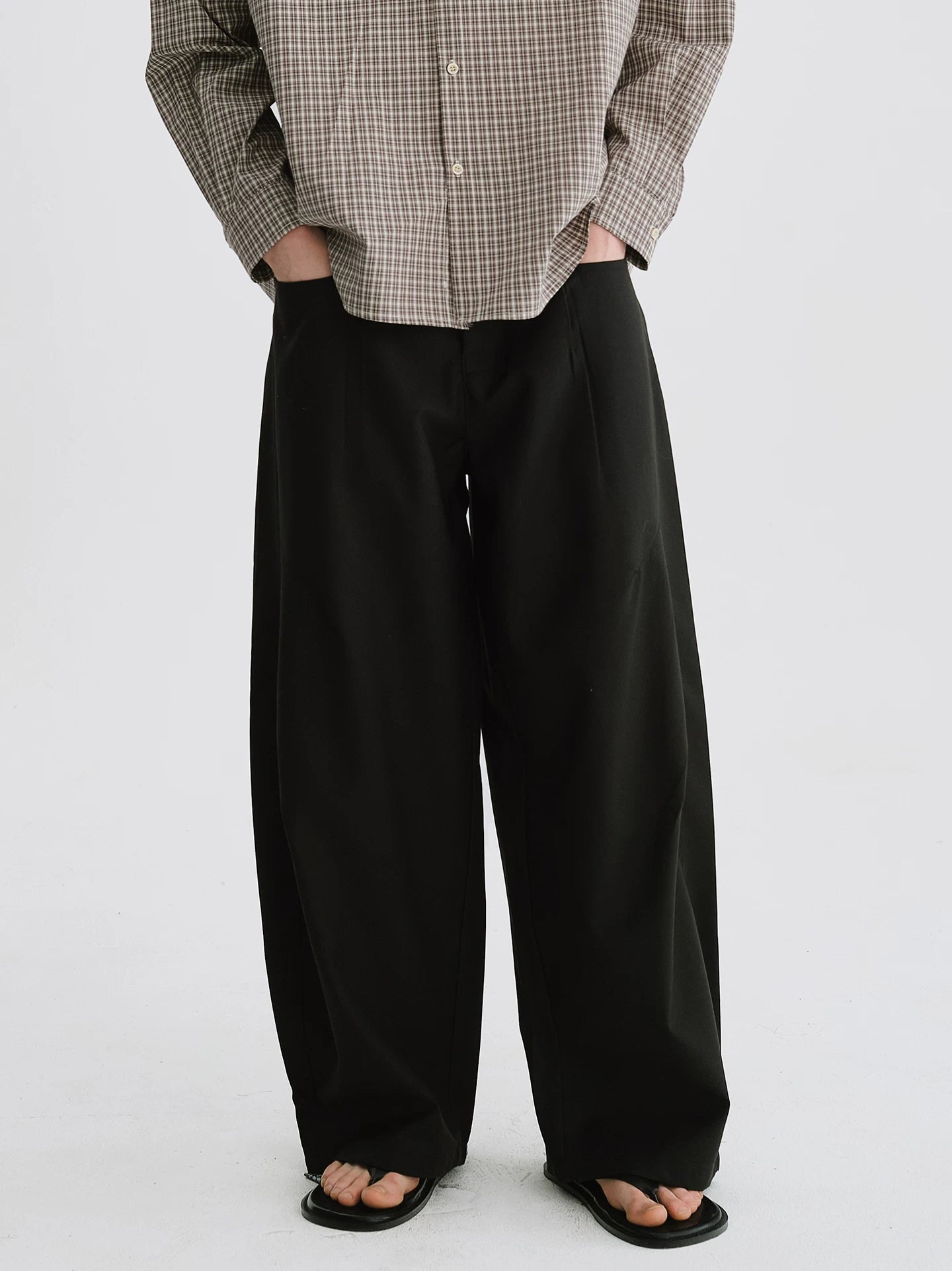 LIVINGTOWN Casual Versatile Loose Straight Pants