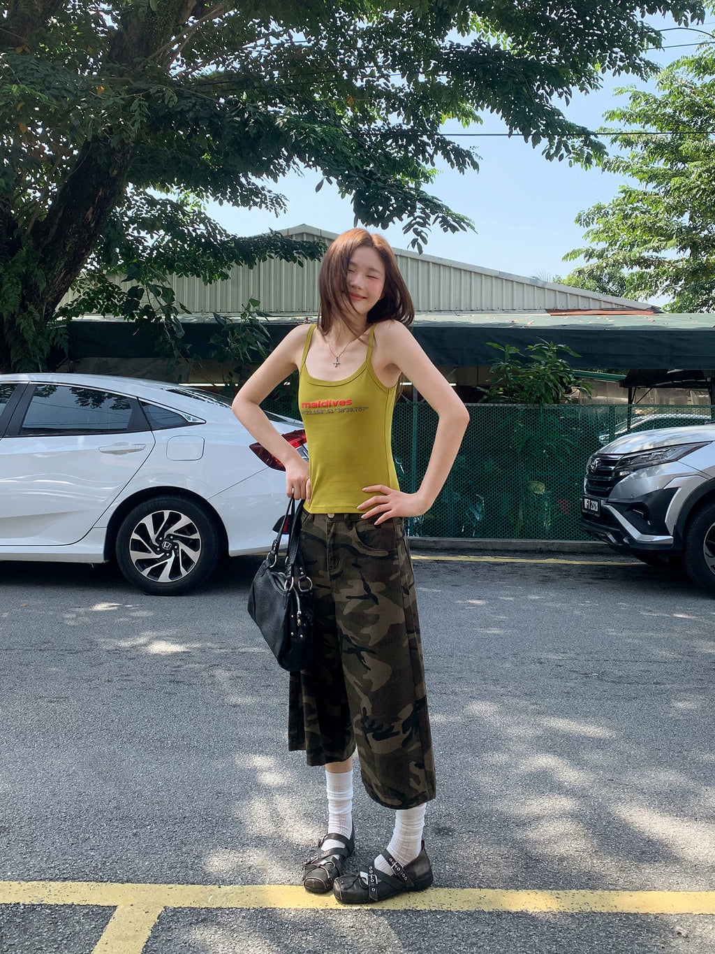 KANO Retro Pouch Camouflage Jeans