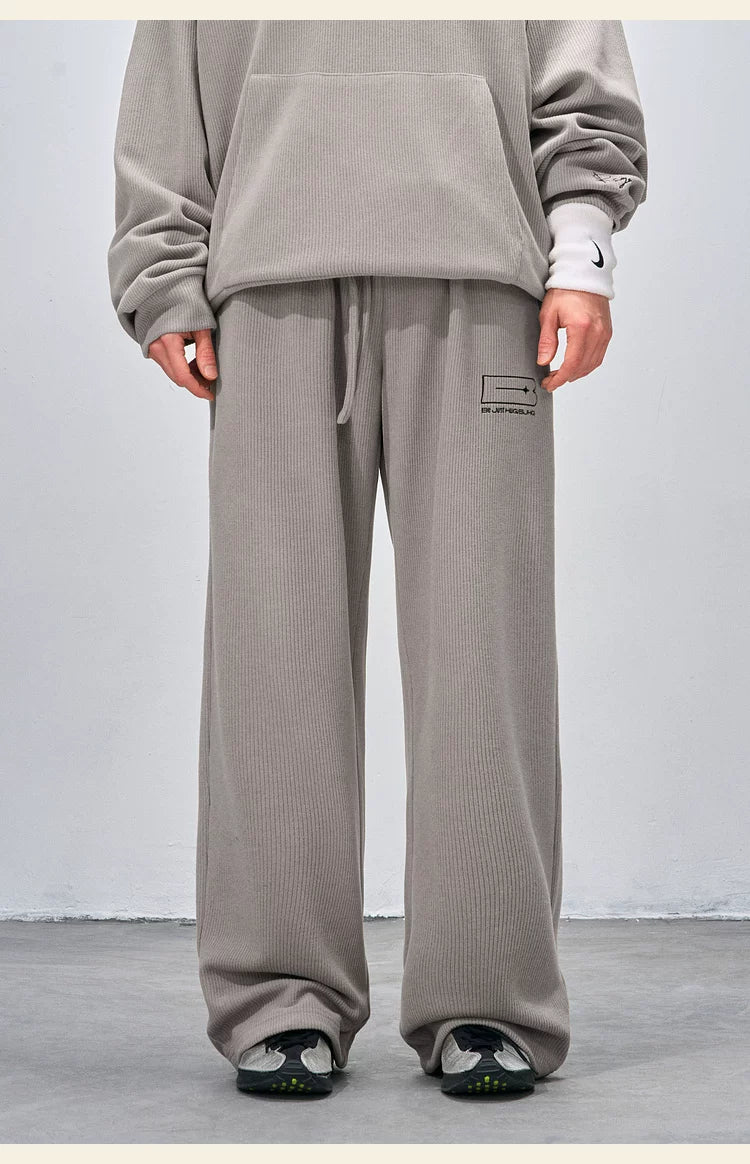 BJHG Red Corduroy Slack Sweatpants