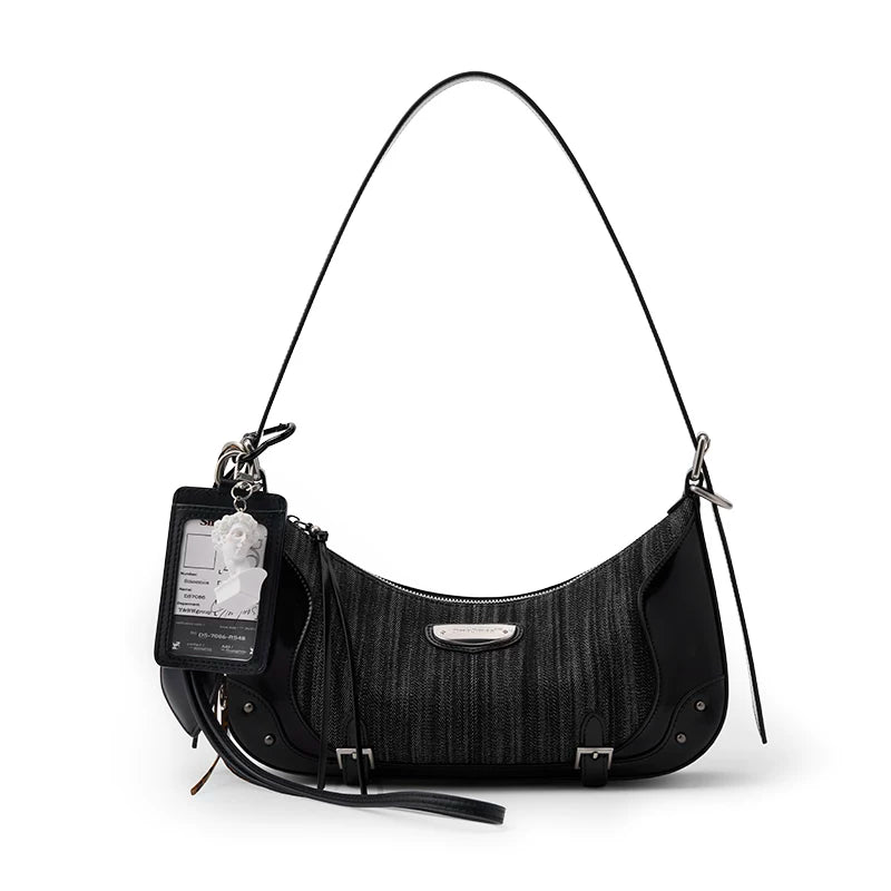 SmoSmos Vintage Denim Underarm Shoulder Bag