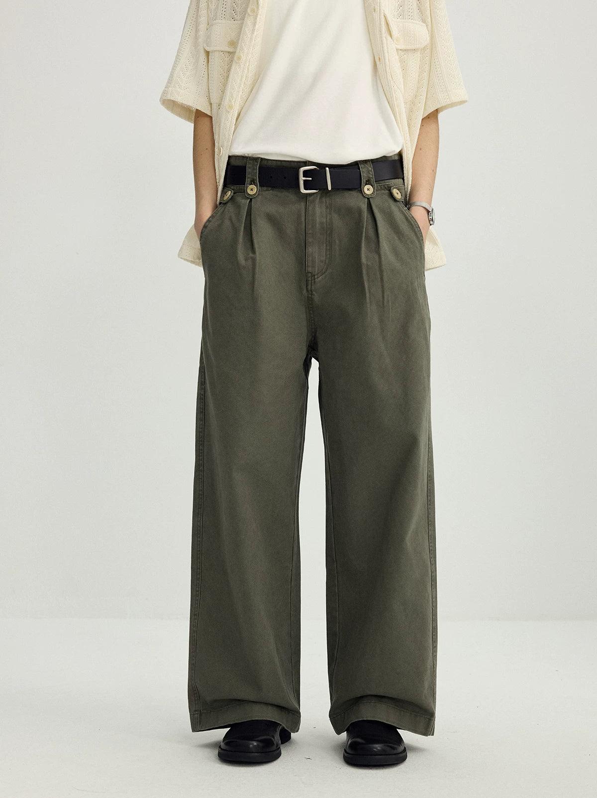 CARPEM Old Button Adjustment Overalls