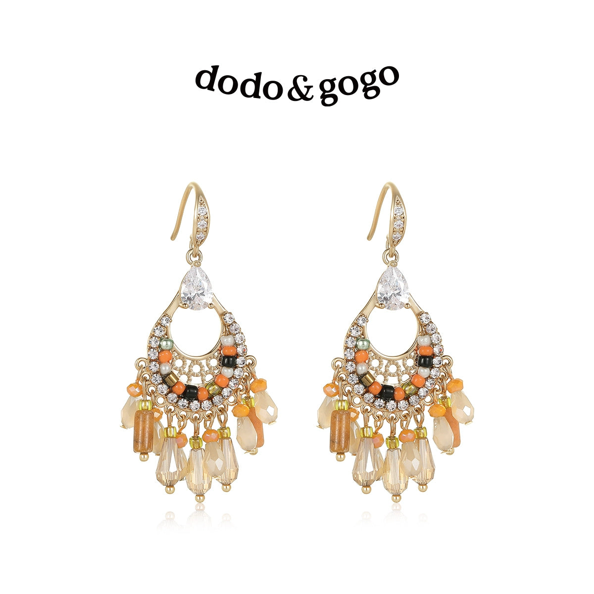 DODOGOGO Retro Ethnic Style Earrings