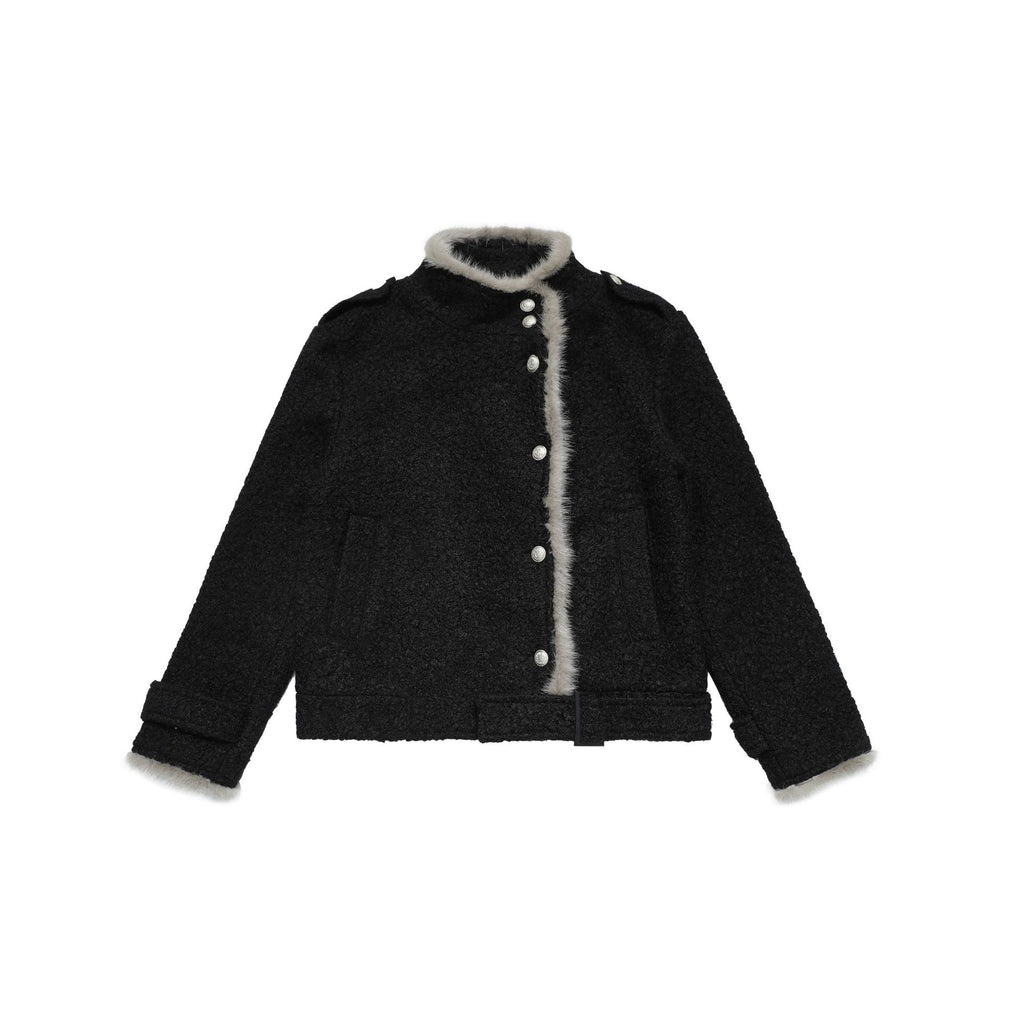 CHANYOOU Retro Stand-up Collar Short Jacket