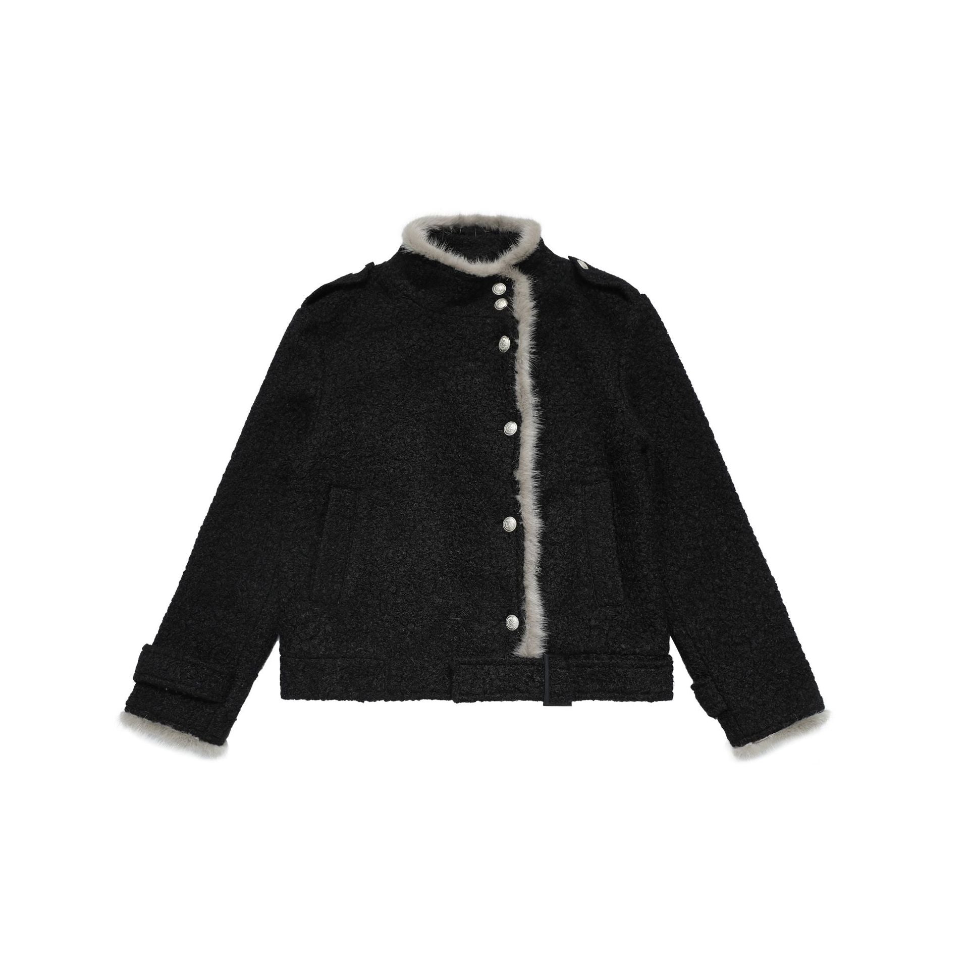 CHANYOOU Retro Stand-up Collar Short Jacket