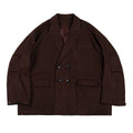 NOEARS Vintage Double-breasted Loose Casual Blazer