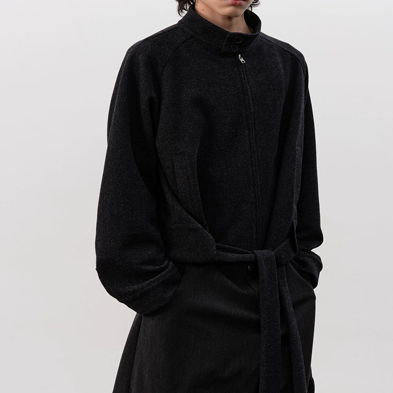 JCAESAR Strap-on Shoulder Harrington Jacket