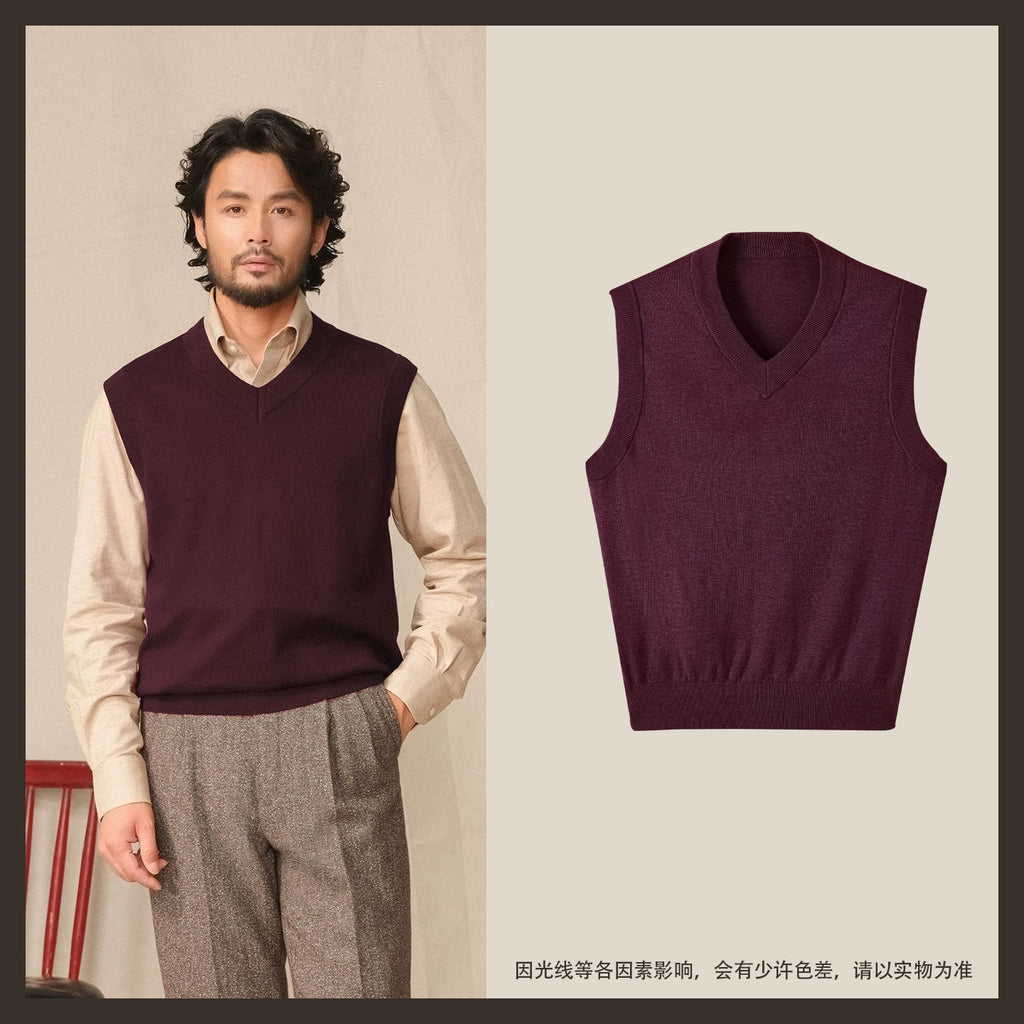 CULTUM Versatile V-neck Knitted Vest