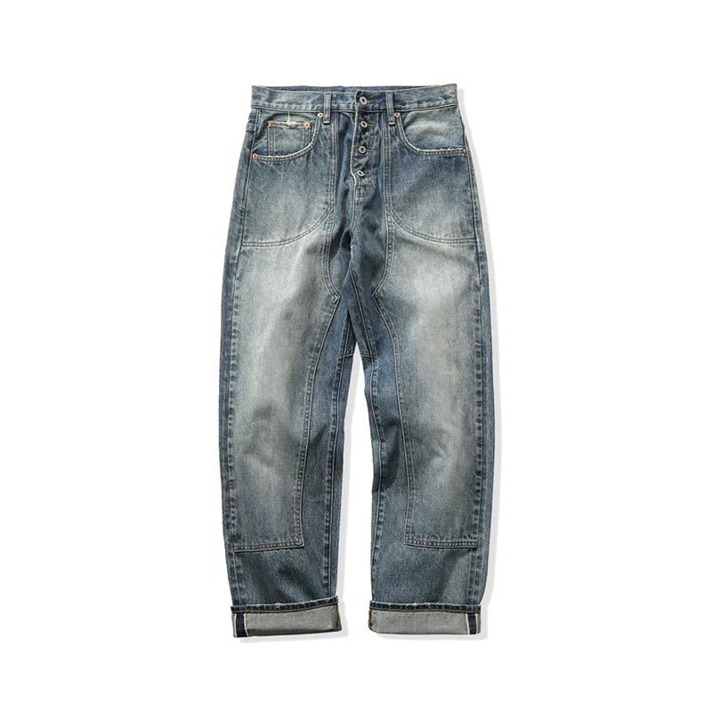 Mbbcar Retro Old Straight Jeans