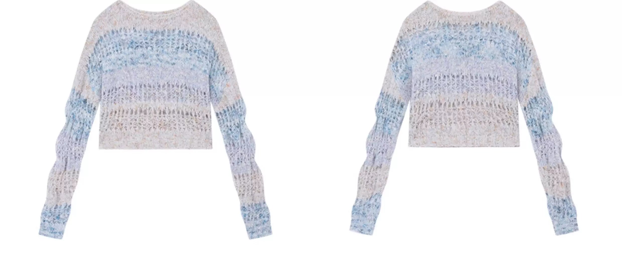 Ablueberry Hollow Short Loose Lazy Casual Sweater