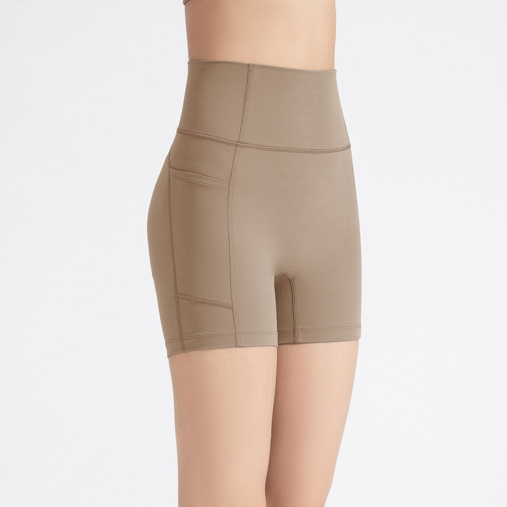 Athena Lulu High Waist Hips Abdomen Nude Fitness Shorts