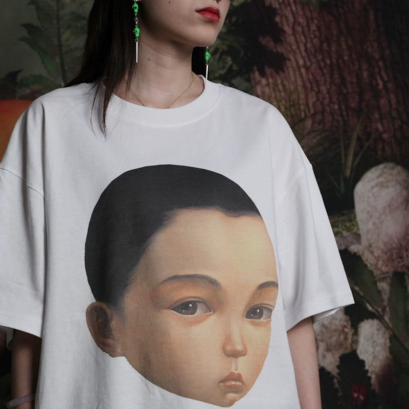 Wang Youbing Studio! Face 220g 100% Cotton Tee