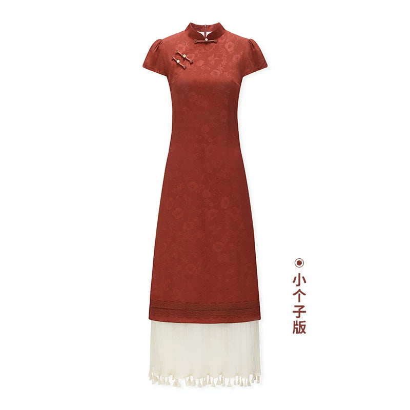 ZIHE High-end Fringed Splicing Dress