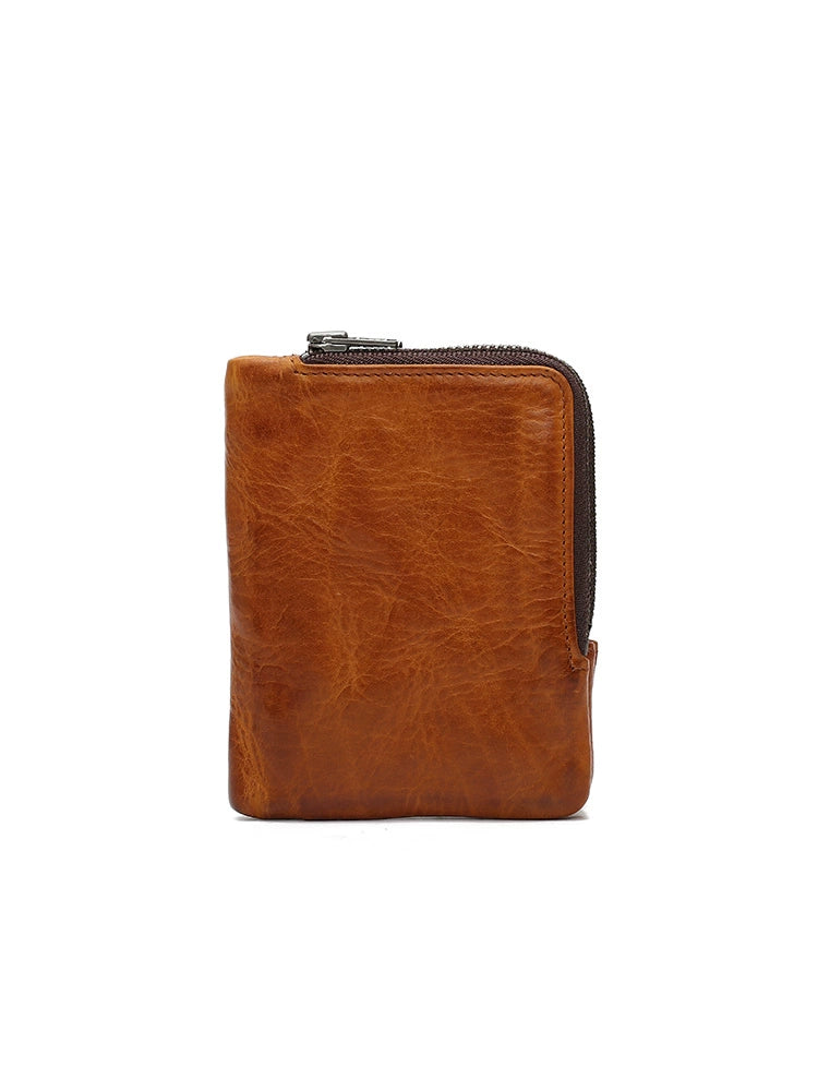 HALF WORK tanned leather wallet