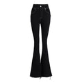 ABMY Super High Waist Spice Girl Versatile Slim Flared Jeans