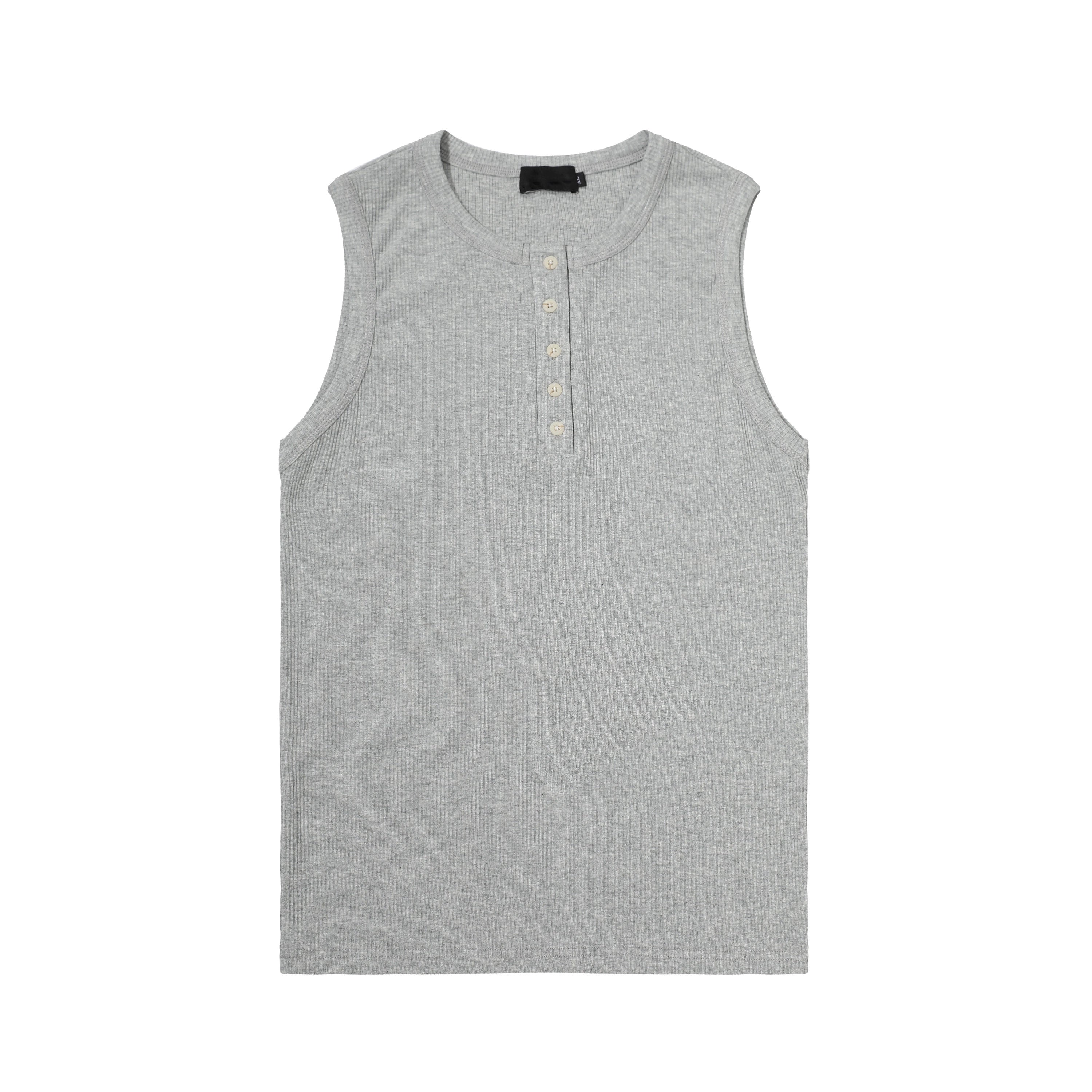 MADWITCH Simple Pit Strip Henry Collar Vest