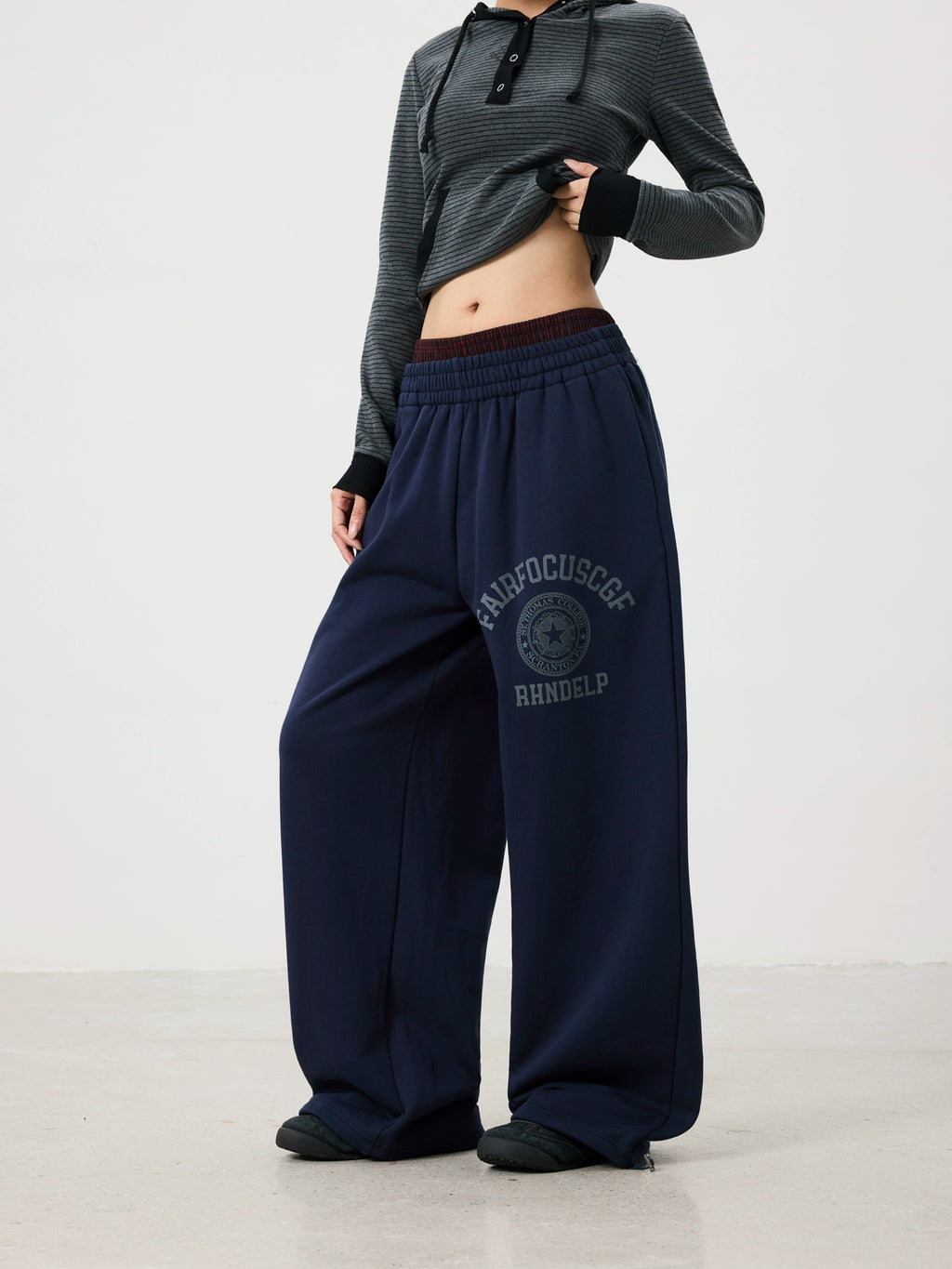BTSG Vintage Badge Printed Sweatpants