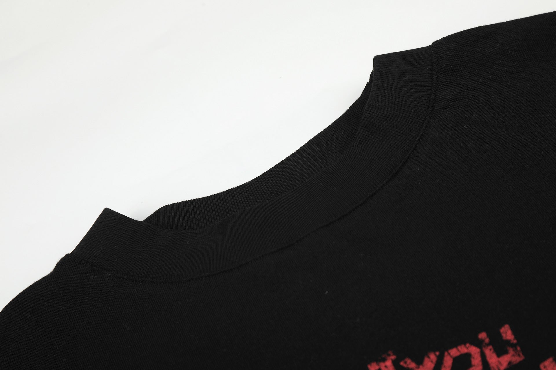 11KN Vintage Loose Letter Print Casual Tee