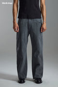 Blank Map Retro Straight Skinny Jeans