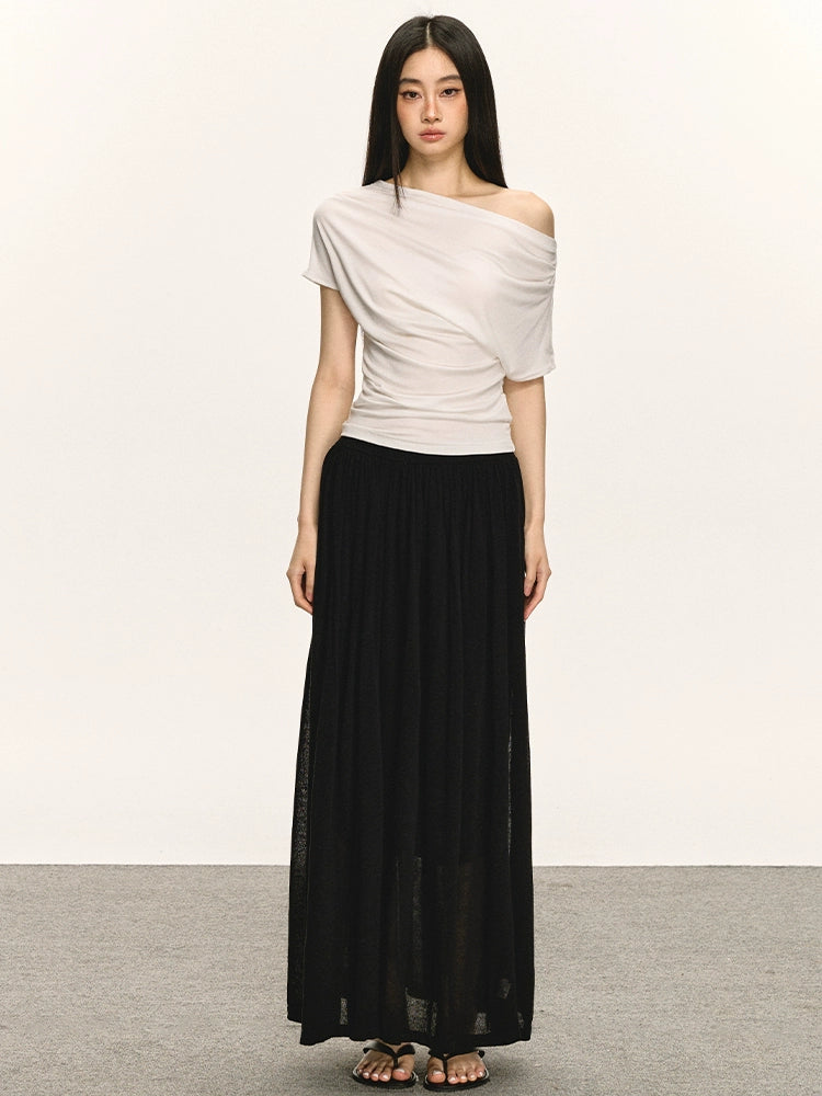 Anna Aneae Lazy Slack High Waist Straight Dress
